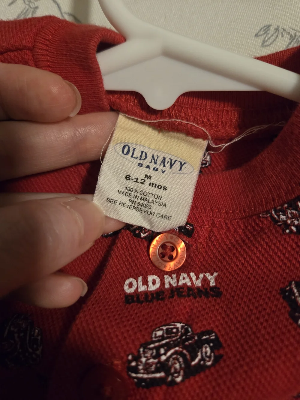 Old Navy Classic Truck Red Baby One-Piece Romper